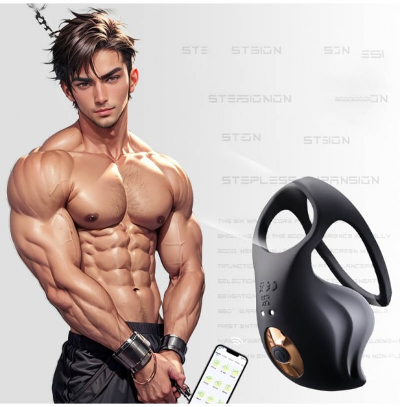 MizzZee - Testicle Trainer Massage APP-Controlled (Chargeable - Black)